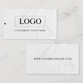 Minimalistisch Zakelijk Logo Kleding Label Hang Ta (Voorkant / Achterkant)