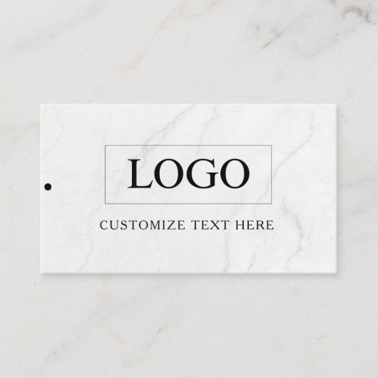 Minimalistisch Zakelijk Logo Kleding Label Hang Ta (Voorkant)
