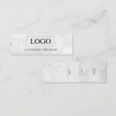Minimalistisch Zakelijk Logo Kleding Label Hang Ta (Voorkant / Achterkant)