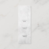 Minimalistisch Zakelijk Logo Kleding Label Hang Ta (Achterkant)