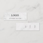 Minimalistisch Zakelijk Logo Kleding Label Hang Ta (Voorkant / Achterkant)