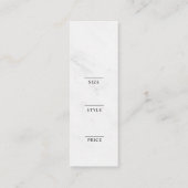 Minimalistisch Zakelijk Logo Kleding Label Hang Ta (Achterkant)