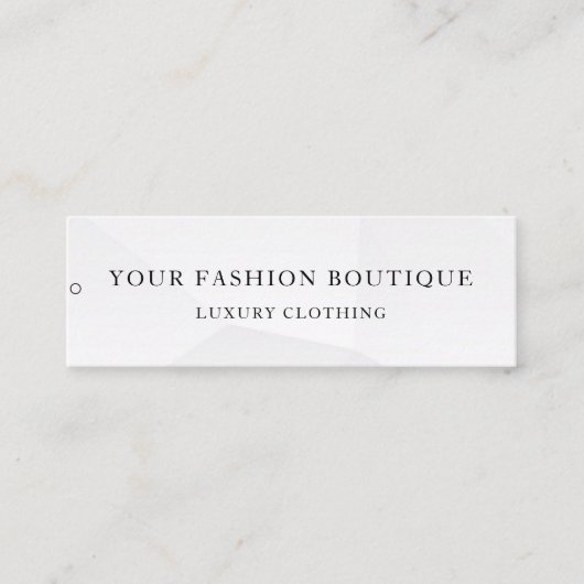 Minimalistisch Zakelijk Logo Kleding Label Hang Ta (Voorkant)