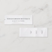 Minimalistisch Zakelijk Logo Kleding Label Hang Ta (Voorkant / Achterkant)
