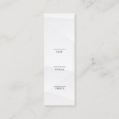 Minimalistisch Zakelijk Logo Kleding Label Hang Ta (Achterkant)