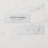 Minimalistisch Zakelijk Logo Kleding Label Hang Ta (Voorkant / Achterkant)