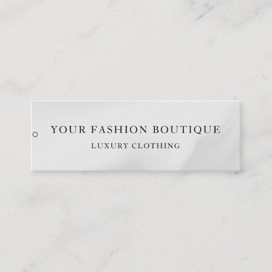Minimalistisch Zakelijk Logo Kleding Label Hang Ta (Voorkant)