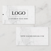 Minimalistisch Zakelijk Logo Kleding Label Hang Ta (Voorkant / Achterkant)
