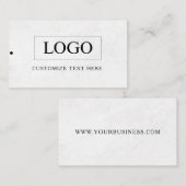 Minimalistisch Zakelijk Logo Kleding Label Hang Ta (Voorkant / Achterkant)