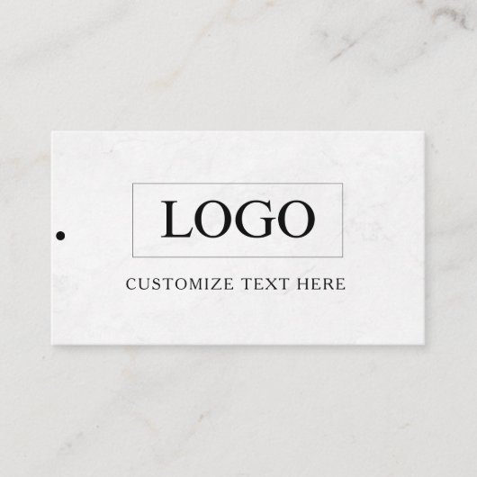 Minimalistisch Zakelijk Logo Kleding Label Hang Ta (Voorkant)
