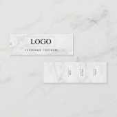 Minimalistisch Zakelijk Logo Kleding Label Hang Ta (Voorkant / Achterkant)