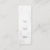Minimalistisch Zakelijk Logo Kleding Label Hang Ta (Achterkant)