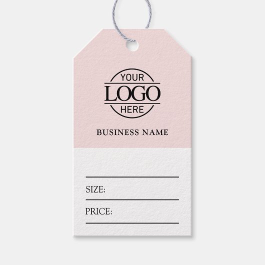 Minimalistisch Zakelijk Logo Kleding Prijs Hang Ta Cadeaulabel (Voorkant)