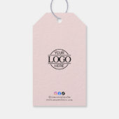 Minimalistisch Zakelijk Logo Kleding Prijs Hang Ta Cadeaulabel (Achterkant)