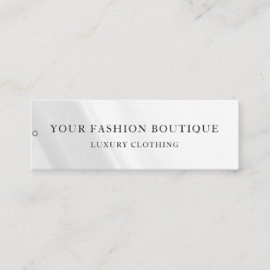 Minimalistisch zakelijk logo kledinglabel hangtag mini visitekaartje