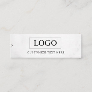 Minimalistisch zakelijk logo kledinglabel hangtag mini visitekaartje