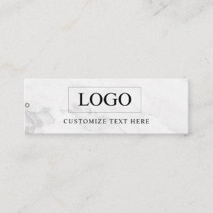Minimalistisch zakelijk logo kledinglabel hangtag mini visitekaartje