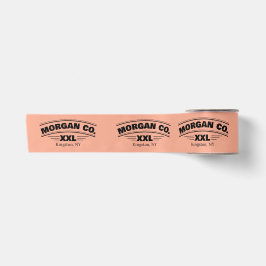 Minimalistisch Zakelijk Logo Label Kleding Satijnen Lint