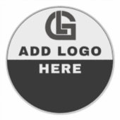 Minimalistisch Zakelijk Logo Modern Professioneel Sticker (Voorkant)