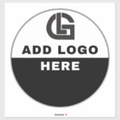 Minimalistisch Zakelijk Logo Modern Professioneel Sticker (Vel)