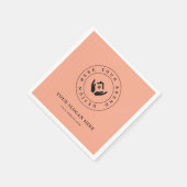 Minimalistisch zakelijk merkdesign servet (Hoek)