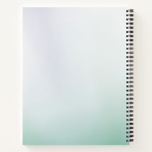 Minimalistisch zakelijk Notitieboek (Achterkant)