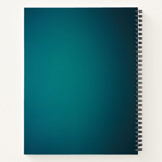 Minimalistisch zakelijk Notitieboek (Achterkant)