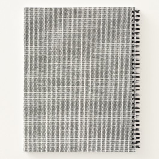 Minimalistisch zakelijk Notitieboek (Achterkant)