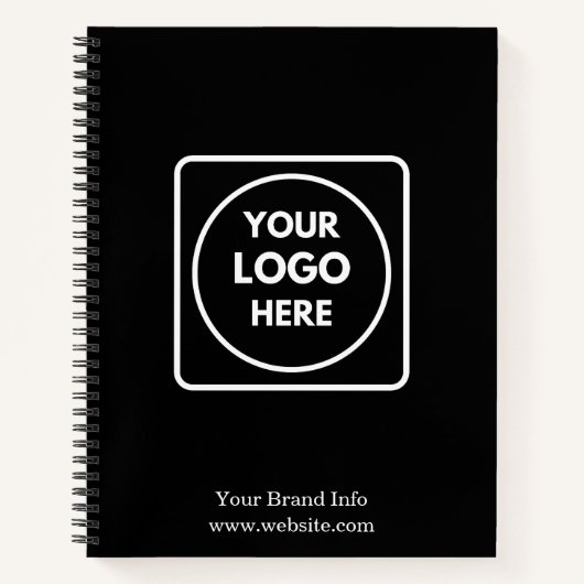 Minimalistisch zakelijk Notitieboek | Aangepast be (Voorkant)