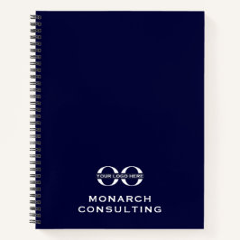 Minimalistisch zakelijk Notitieboek met Logo