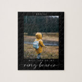 Minimalistisch Zal je mijn Ring Bearer Photo donke Legpuzzel (Verticaal)