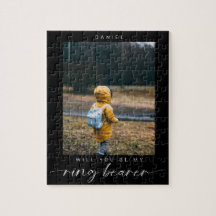 Minimalistisch Zal je mijn Ring Bearer Photo donke