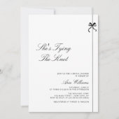 Minimalistisch Ze is het knopen van de knoop boog Kaart (Voorkant)