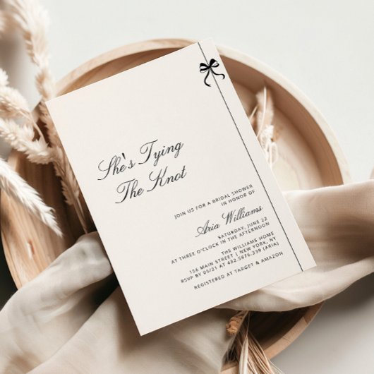 Minimalistisch Ze is het knopen van de knoop boog Kaart