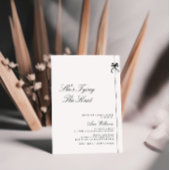 Minimalistisch Ze is het knopen van de knoop boog Kaart