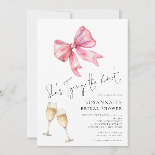 Minimalistisch Ze is het knopen van het Vrijgezell Kaart (Voorkant)