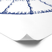 Minimalistisch Zee Shell Nautilus Poster (Hoek)