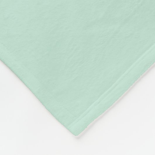 Minimalistisch zeeschuim mint groen massief gepers fleece deken (Hoek)