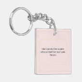 Minimalistisch zelfliefde citaat - Inspirerend Sleutelhanger (Voorkant Links)
