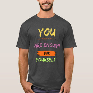 Minimalistisch zelfwaardig T-shirt
