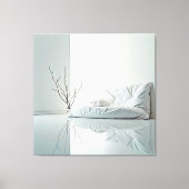 Minimalistisch Zen-interieurontwerp Canvas Afdruk (Voorkant)