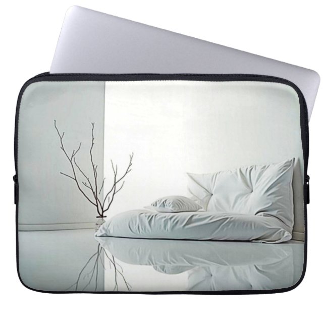 Minimalistisch Zen-interieurontwerp Laptop Sleeve (Voorkant)
