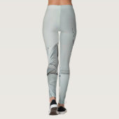 Minimalistisch Zen-interieurontwerp Leggings (Achterkant)