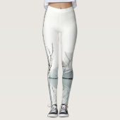 Minimalistisch Zen-interieurontwerp Leggings (Voorkant)