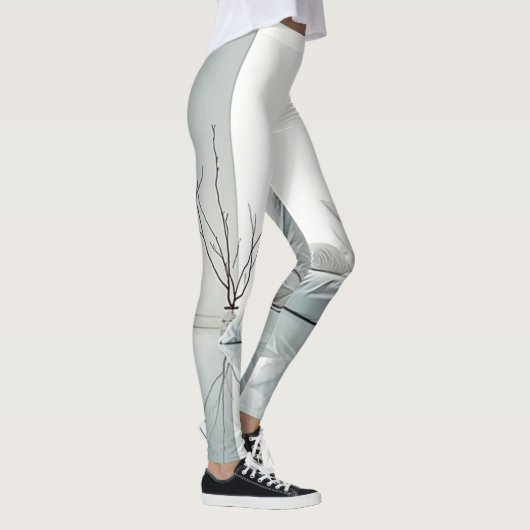 Minimalistisch Zen-interieurontwerp Leggings (Rechts)