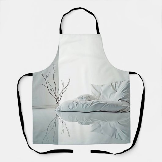 Minimalistisch Zen-interieurontwerp Schort (Voorkant)