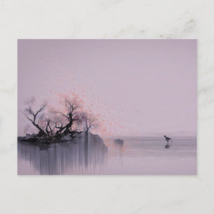 Minimalistisch Zen landschap Briefkaart