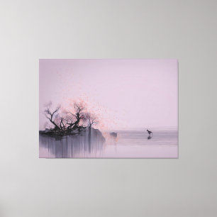 Minimalistisch Zen landschap Canvas Afdruk