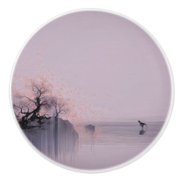 Minimalistisch Zen landschap Keramische Knop