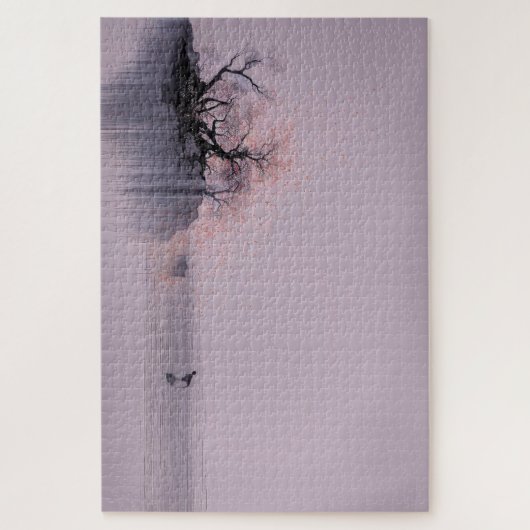 Minimalistisch Zen landschap Legpuzzel (Verticaal)